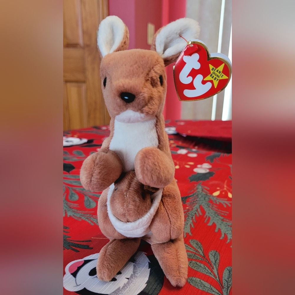 ***3/$12***Beanie Babies - Pouch The Kangaroo